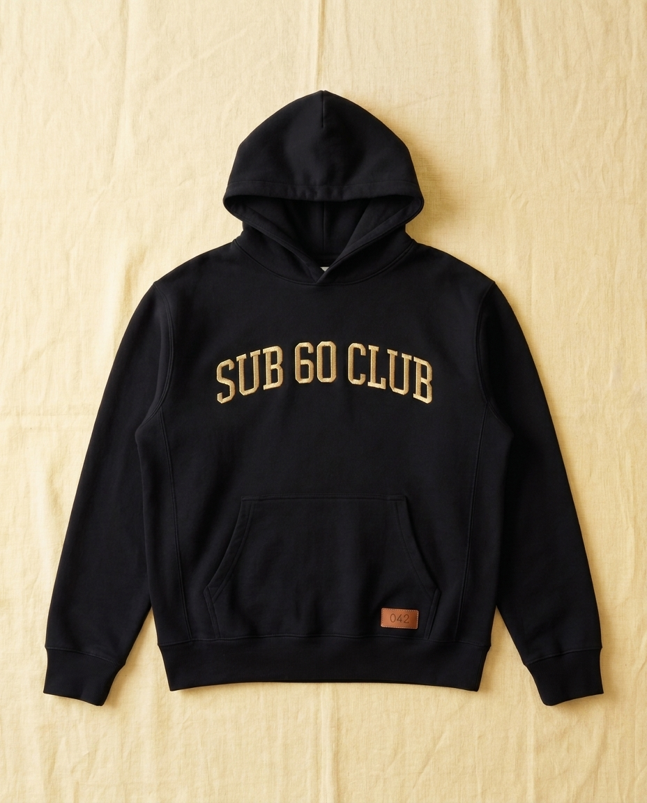 Hoodie SUB 60 Club — front view | hybriddept