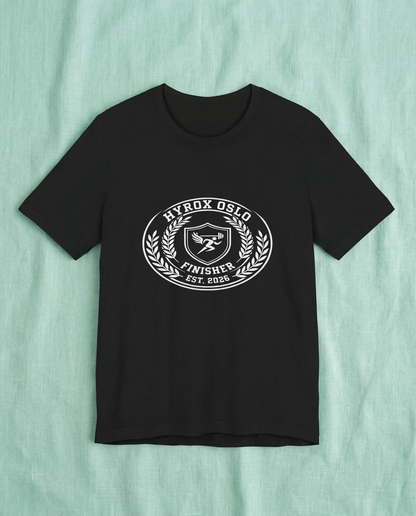 Tee HYROX Oslo Finisher — front view | hybriddept